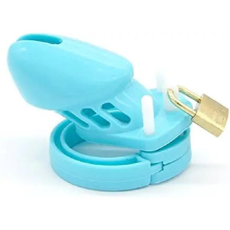 Plastic Urethra Chastity Lock with 5 Snap Ring Penis Bondage Adult Men's Chastity Cage Cock Restriction BDSM Abstainer Sextoys