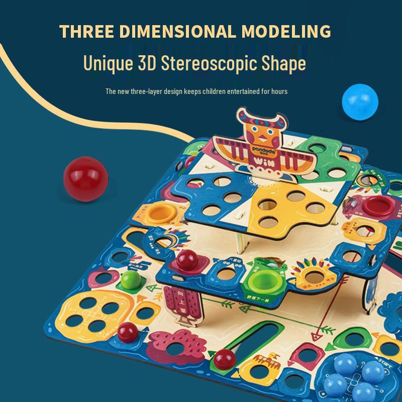 

Pandodo 3D Flying Chess & Snakes & Ladders Board Game