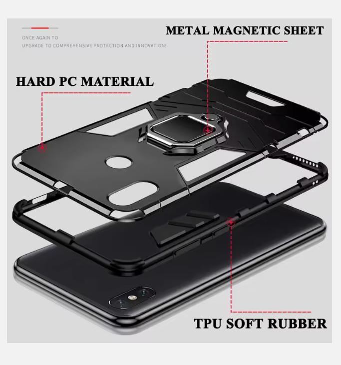 Husă Armură Pentru Xiaomi Mi Max 3 Mix 2 2s Max3 Inel Suport Antishock Spate Coque pentru Poco M6 X6 F6 Pro X 6 X6Pro Husă Telefon