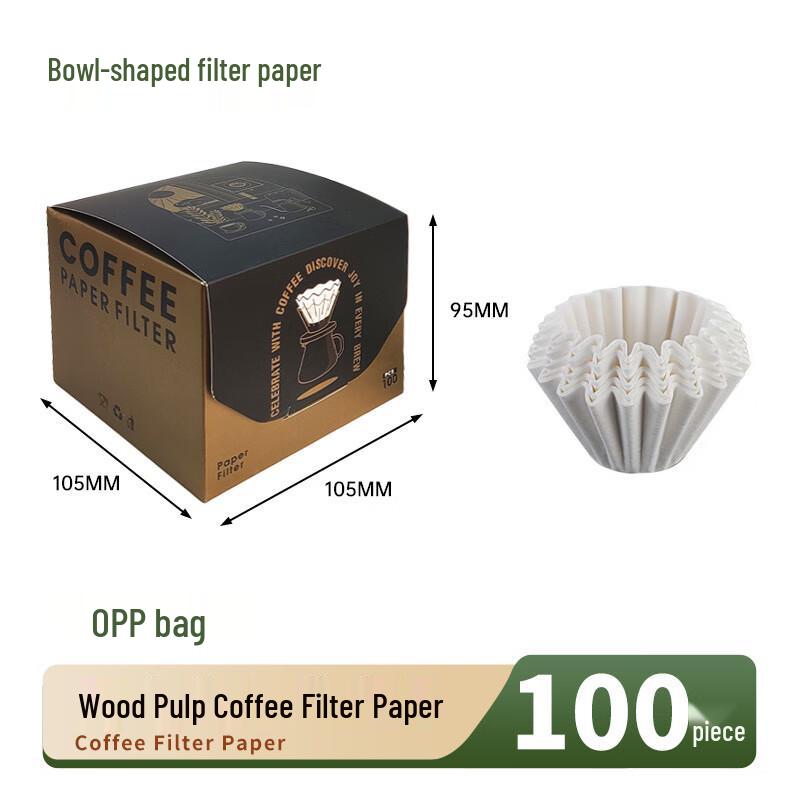 Bowl-shaped Hand-pour Coffee Filter Paper