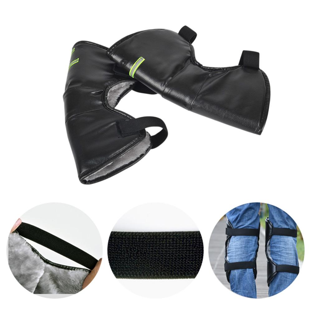 1 Pair of Short Knee Pads Motorcycle Scooter Knee Pads Protective Windproof Warm-keeping Leg Cover for Winter Autumn Riding