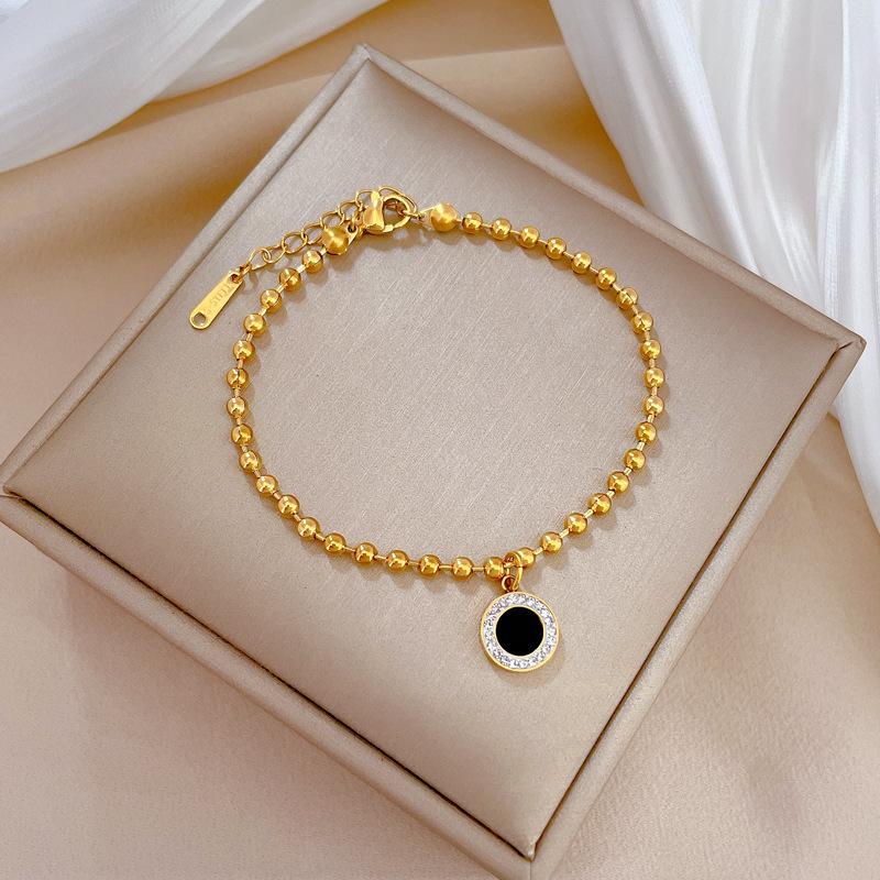 Дунмэнь Личность Темперамент Агат Полный Бриллиант Бусины Браслет Женский Ретро Подарок для Подруги