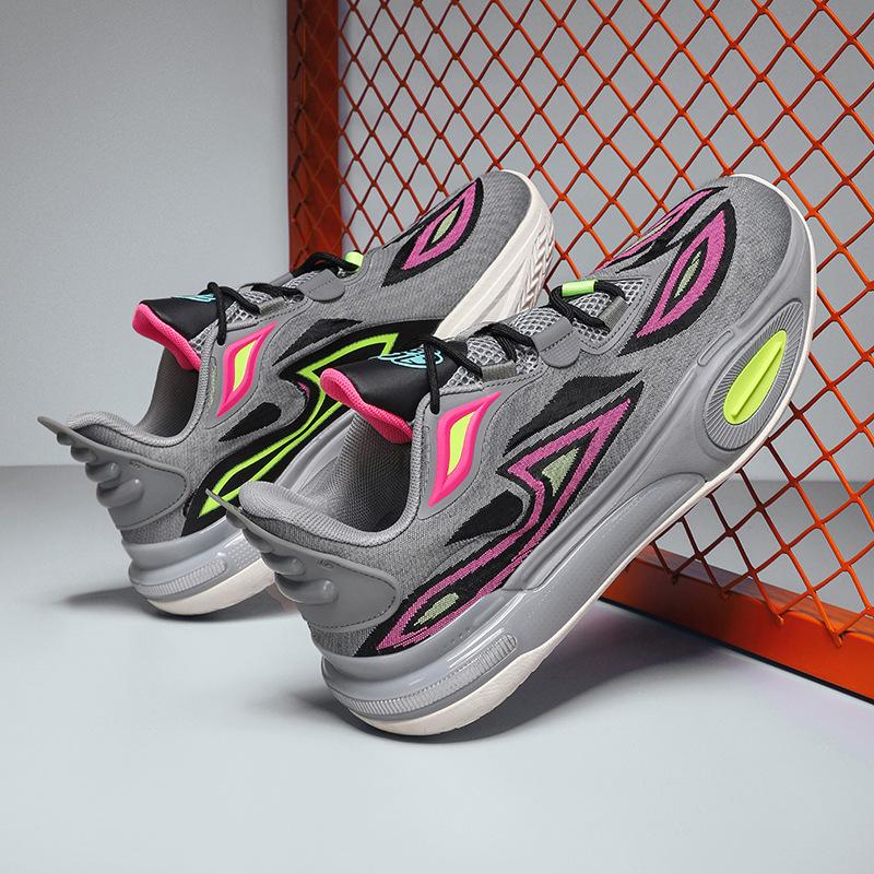 City 11V2 Basketball Shoes Men's Shoes Foreign Style Pink Student Competitive Competition Boots Female High School Students Sports Shoes Male