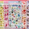 Cute Sanrio 3D Relief Stickers Aesthetic Kuromi Cinnamoroll My Melody Jelly Sticker Kawaii Decoration Bubble Decals Toys Gifts