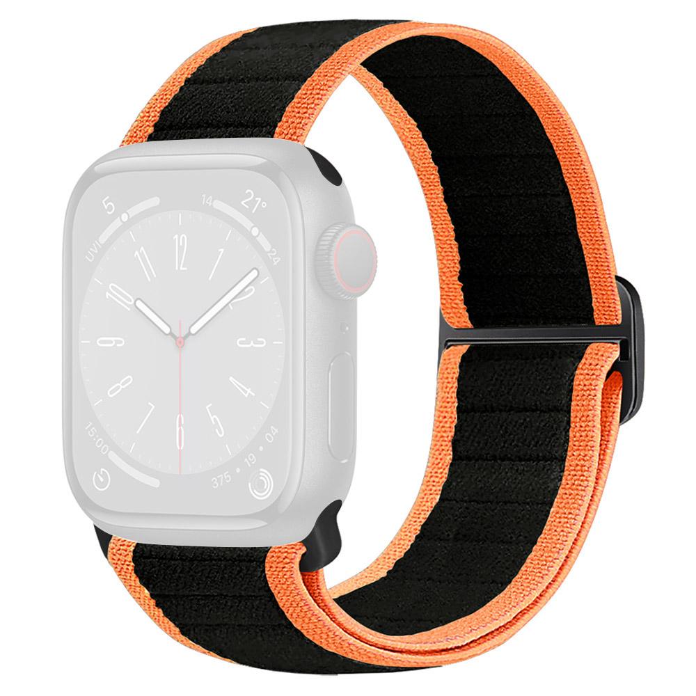 Watch Band For Apple Watch Series 10 9 8 7 SE 6 5 4 3 2 1 42mm 41mm 40mm 38mm Elastic Nylon Figure-8 Buckle Strap