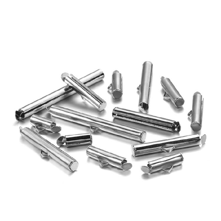 250 Stück DIY Schmuckzubehör Zubehör Röhrenverschlüsse für Ohrringe und Armbänder