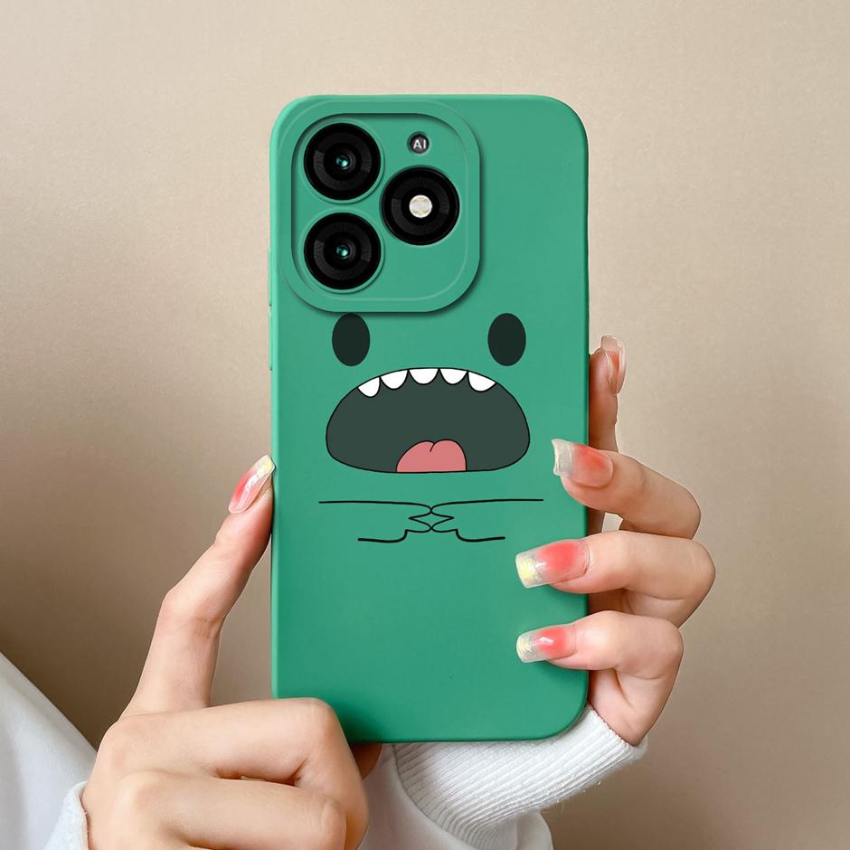 For Tecno Itel A70 Phone Case Cool Girl Cartoons Pattern Liquid Silicone Shell For ItelA70 A 70 High-quality New Design Fundas