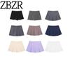 Za Spring New Arrivals Women's Clothing Zr European and American Style Fashion High Waist Slimming Wide Pleated Skirt Mini Skirt 7385524