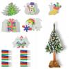 Set 18 Hanger Kerstbal om te Schilderen + 24 Markers Mix 6 Patronen 10cm Diy