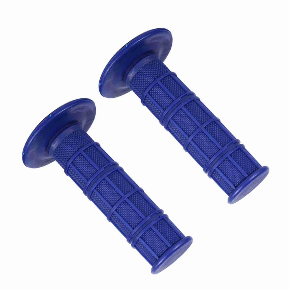 2PCS Blue Soft Handle Grips Silicone Material Motorcycle Grips Universal Handlebar Grips For Quad