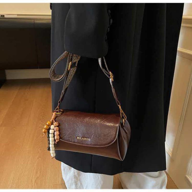 

Vintage Small Bag Women s All-matching Temperament Korean Style Ins Niche Design Shoulder Cross-body 22x9x11 single package