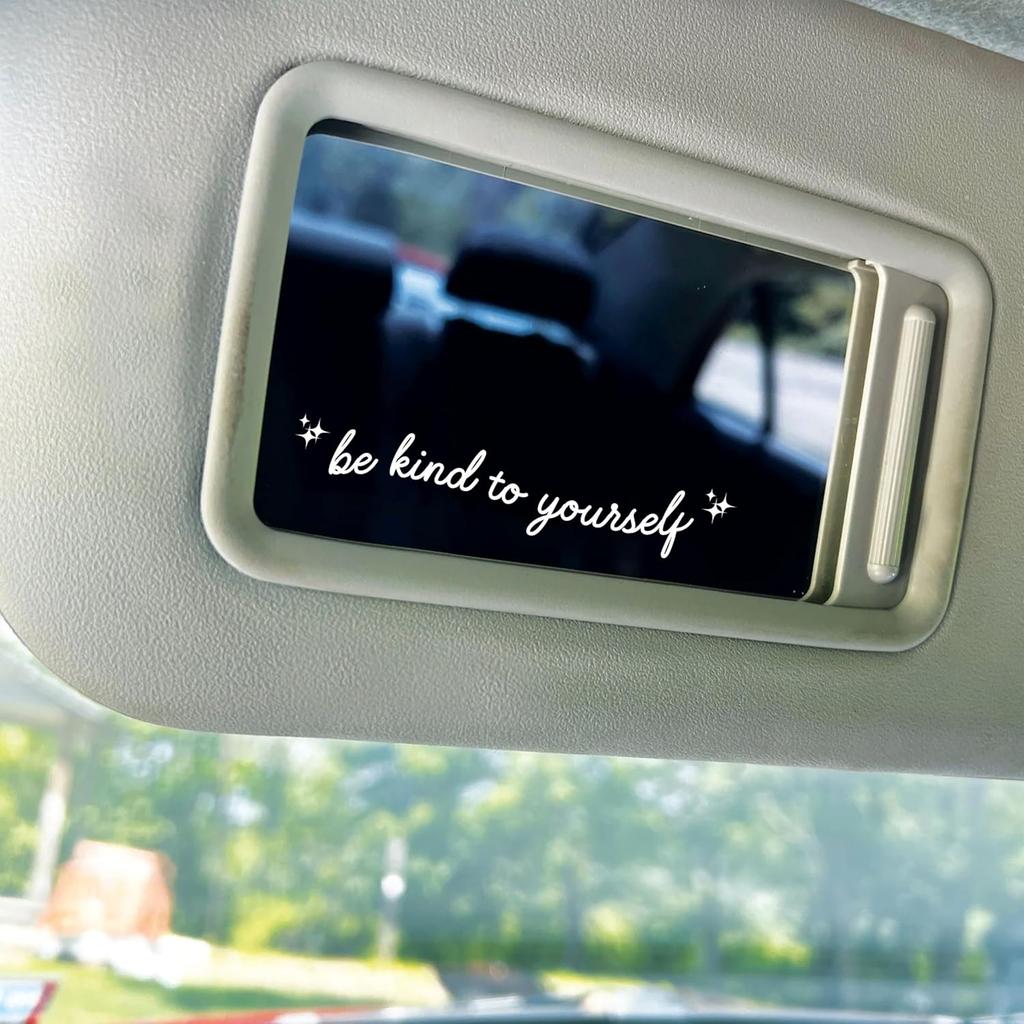 Set 3Pcs Be Kind Yourself Rearview Mirror Decal