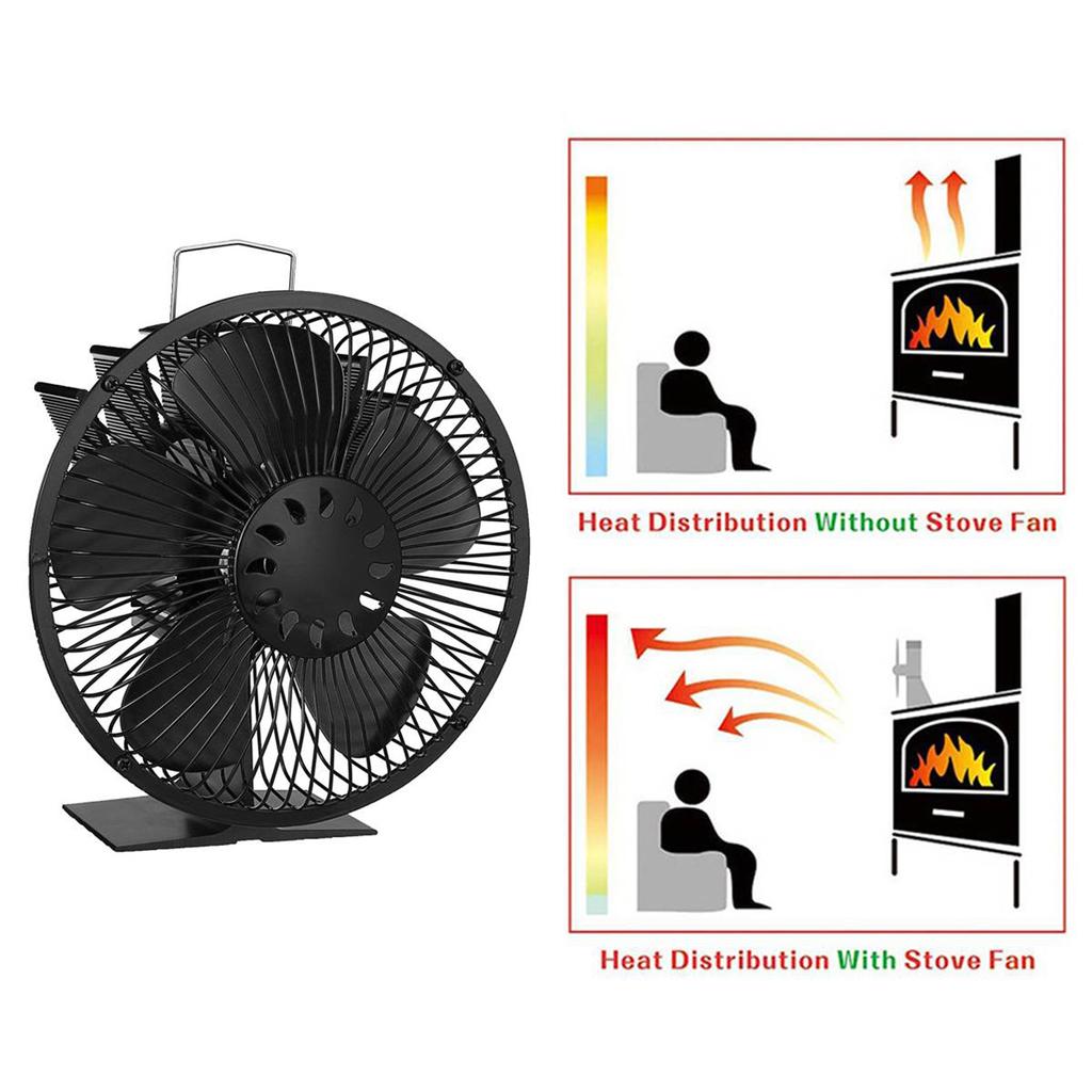 Satın alın Heat Powered Stove Fan Fireplace Top Circulating Warm Air