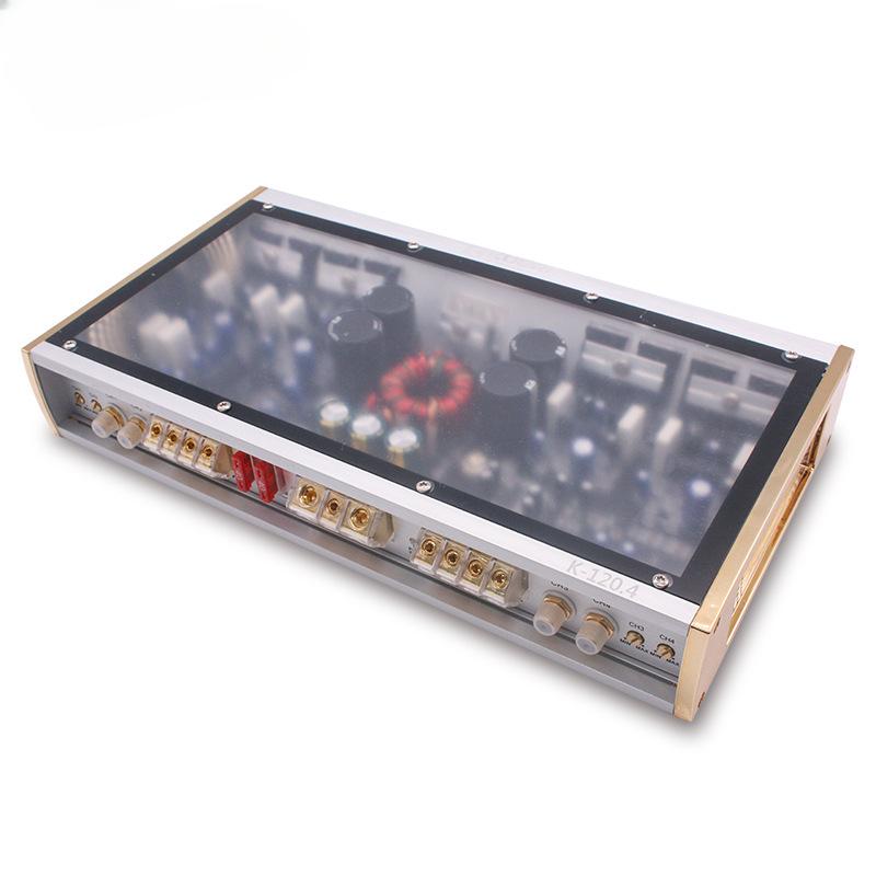 

Номинальная мощность 4*120 Вт, класс AB, модификация автомобильного аудио, четырехканальный четырехполосный автомобильный усилитель, аксессуары для автомобильного аудио чёрный