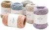 NASKA Hand Knitting Linen Medium 172m Yarn, Silk, Fine, COL. 513, Blue, 54% Linen, 46% Silk, Approx. 40g,