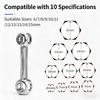 Innovative Multifunctional Sockets Wrenches Set Solid And Portable Ten Size For Bicycles Enthusiasts And DIY Projects