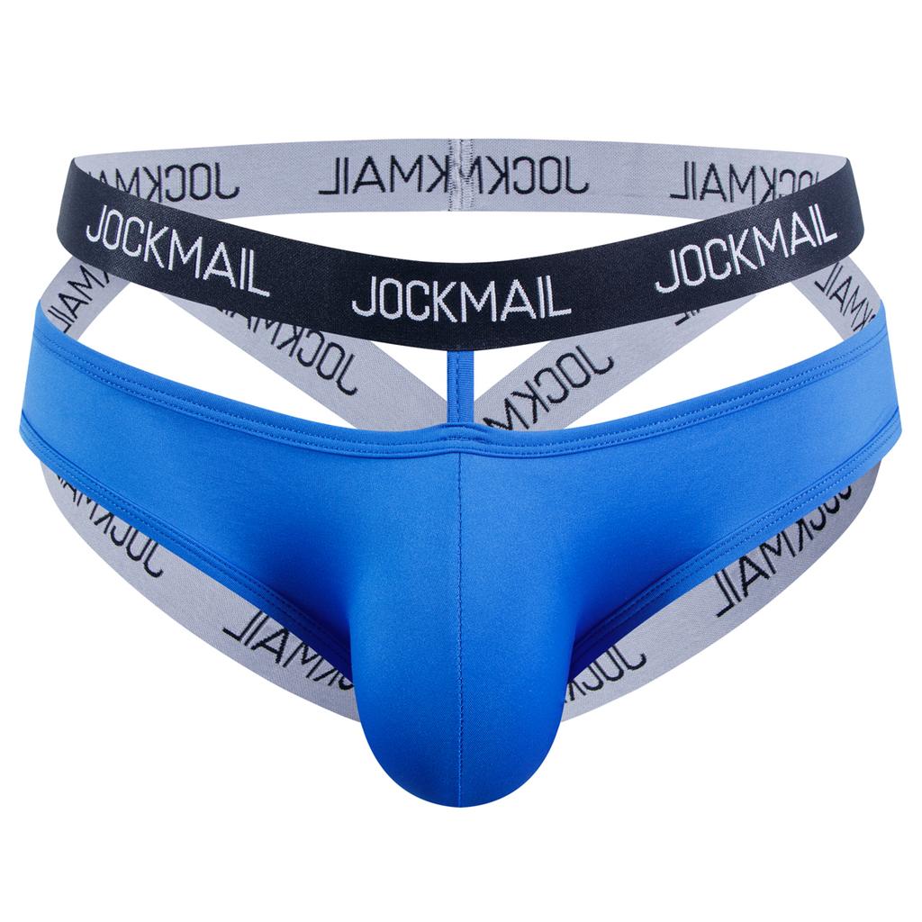 Jockstraps JOCKMAIL Elastic Band Letter Printed Fashion Ultra-thin Ice Silk Men's Thong Underwear