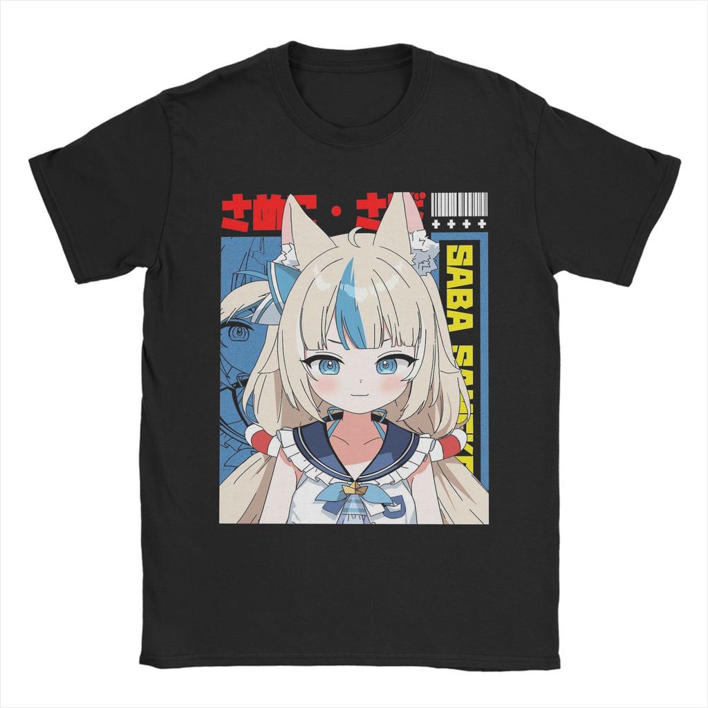 Y2k Novelty Sameko Saba T-Shirts Men Round Collar Unisex Cotton T Shirts Short Sleeve Tees Gift Idea Tops Plus Size Clothes