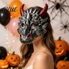 Adults Dragon Costume Accessory 3D Masque Mythical Creature Foam Full Face Versatile Masque Halloween Masquerade for Cosplay Parties Comic
