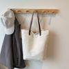 Canvas Bag Solid Color Large Capacity Student Handbag Women's Shoulder Bag Underarm Bag
