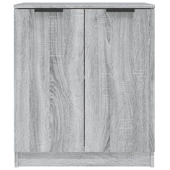 3115778 vidaXL Buffets 2 pcs Sonoma gris 60x30x70 cm Bois d'ingénierie