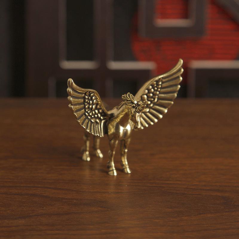 Unicorn Pegasus Brass Ornaments: Creative Retro Crafts