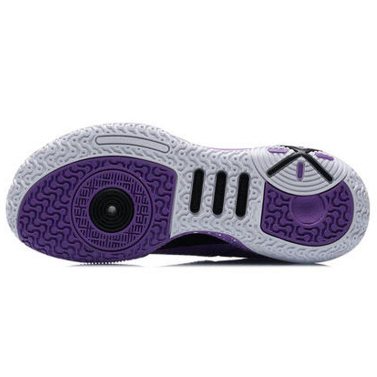 Li Ning All City 9 V1.5 Youth Edition Shock Absorption Non-Slip Wear-Resistant Low-Top Basketball Shoes Kids Basketball Shoes Purple ABPR033-2