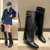 Fashion Women Boot 2024Winter Pointed Fashion Trouser Sleeve Boot Elegant Woman Heel Shoe Fashion Women Shoe Women High Knight Boot Bota