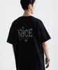 Keuleogsi Nice Print Drop Shoulder T-Shirt Black