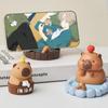 Bathing Capybara Mobile Phone Stand Support Capybara Cell Phone Bracket  Desktop Ornaments