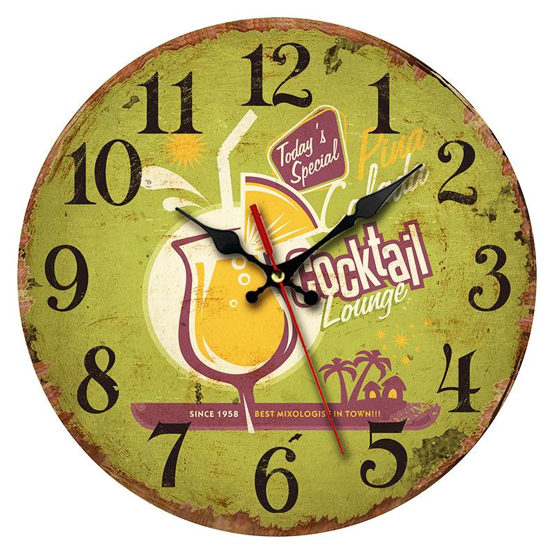 10-inch Modern Scenic Creative Home Decor Customizable MDF Wall Clock for Living Room (Customer Provides Dial Supports 48-Hour