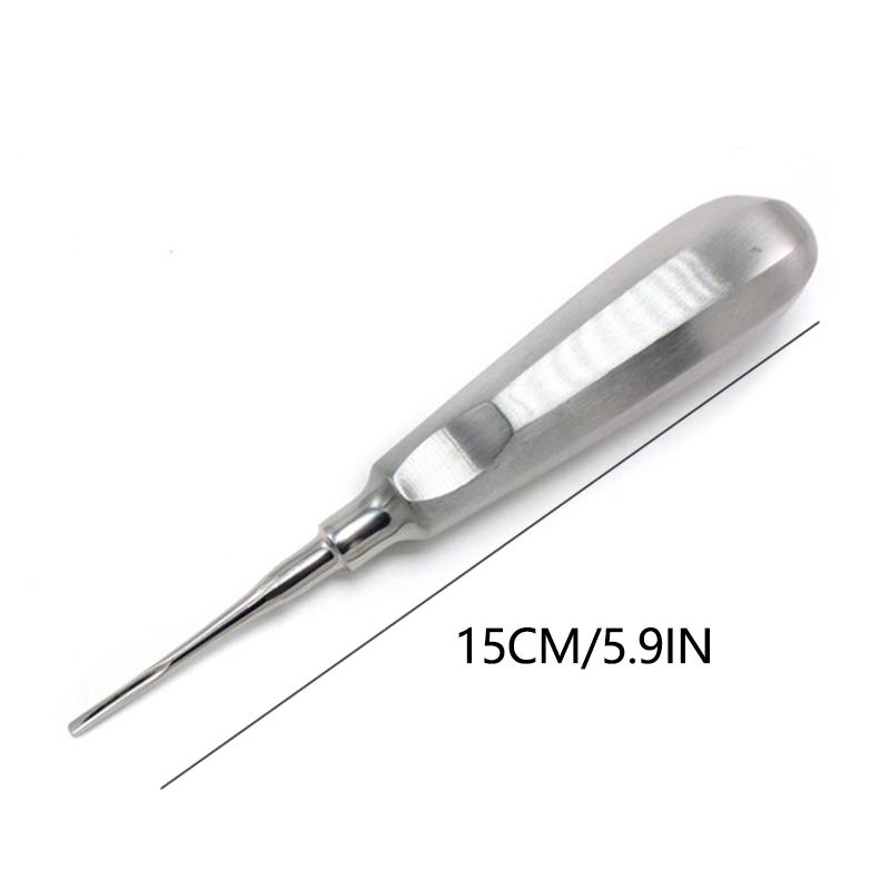 Dental Elevator Stainless Steel Tooth Dentist Tools Kit Stright Curved Root Elevator Minimally Invasive Dentistry Tools