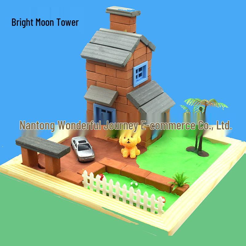 Little Bricklayer DIY Cement House Building Blocks - Educational Toy for Children