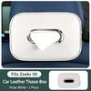 For Zeekr 9X Car Tissue Box Seat Back Drawn Paper Bag Hanging Storage Tissue Bag Interior Modification Leather Accessories