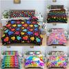 Colorful Geometric Comfortable Duvet Quilt Cover Pillowcase Bedding Set Children Bedroom Decoration Home Textile