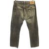 Denime initial Straight denim pants W32 gray jeans Men's Used