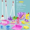 Role Playing Children Cleaning Kit Broom Brush Housekeeping Playset  Housework Supplies