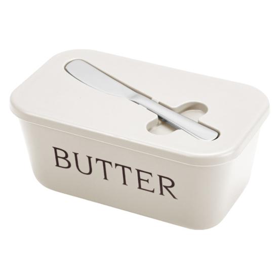 Butter Container Box with Cutter Lid Sealed Cheese Storage Box