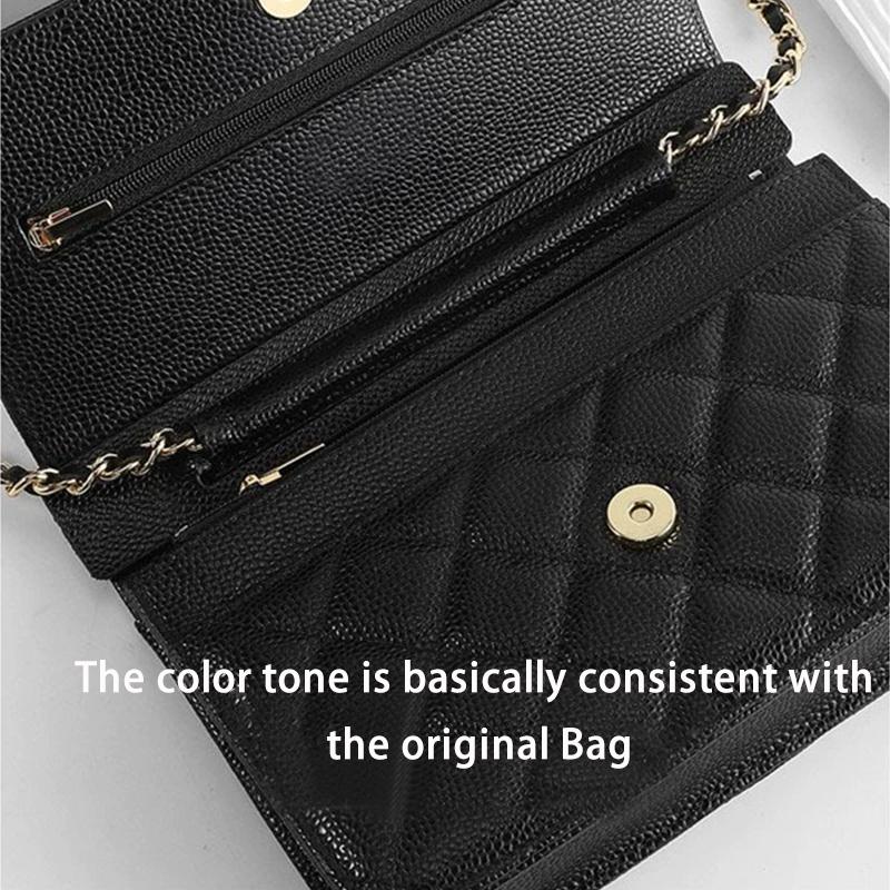 EverToner Purse WOC Metal Buckle Corner Guards, Felt Base Shaper Saver and Anti-wear Sheet for Wallet On Chain Bags
