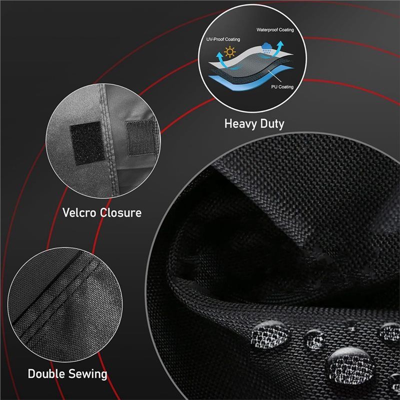 M-Modern-Heavy Duty& Waterproof Bird Cage Cover-Fade-Resistant Pet Bird Cage Cover Accessory For Night