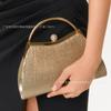 Torebki Damskie torebki Plisowane torebki Damskie torebki wieczorowe Niszowe damskie torebki listonoszki w stylu light luxury
