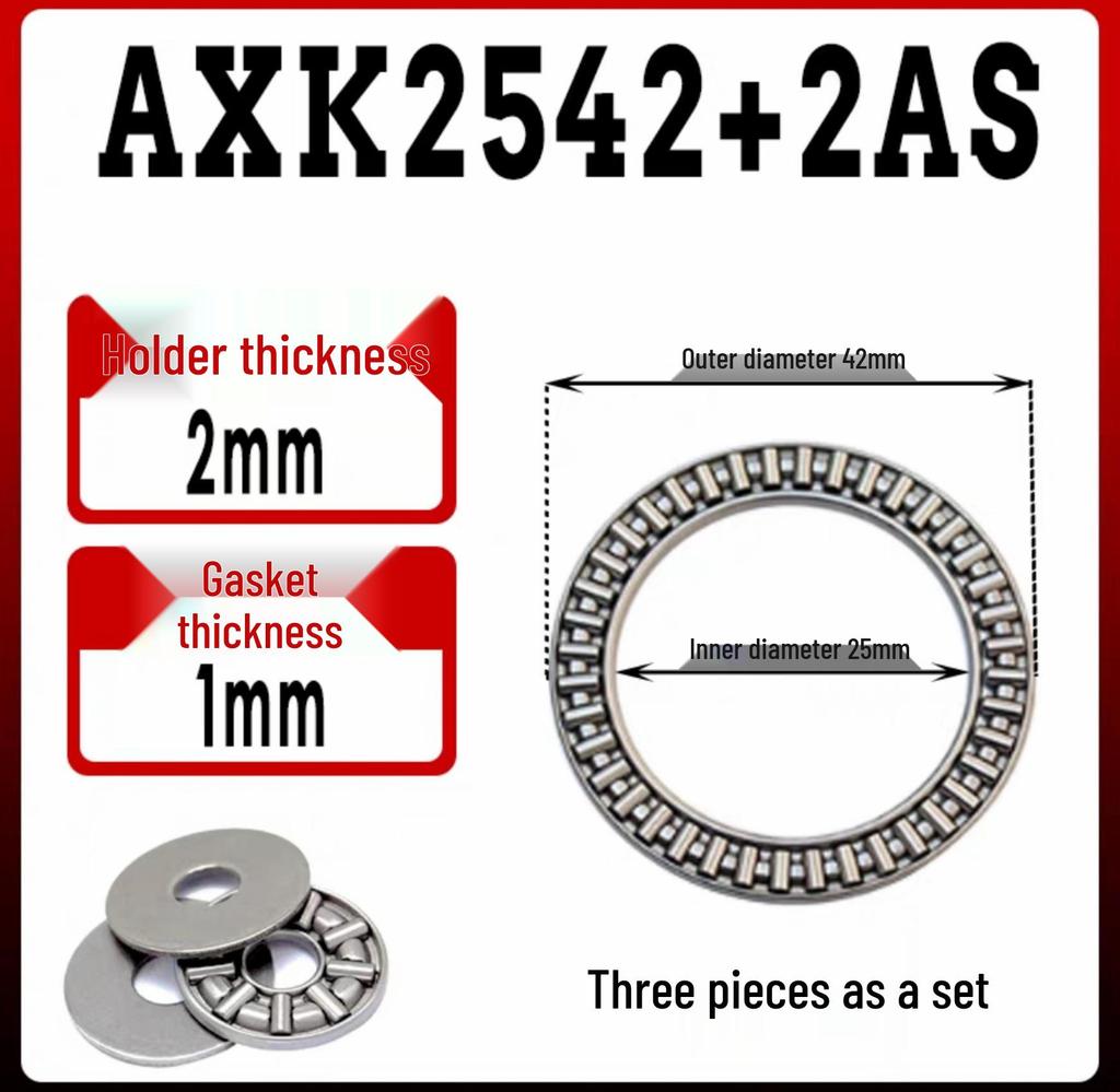 Axial-Nadellager mit Scheibe AXK0515/0619/0821/102.