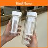 Girls Cold Brew Glass Cup With Tea Separation And Lid For Home Office Gift
