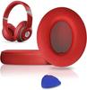 Náhradní náušníky pro Beats Studio 2 Studio 3 z proteinové kůže a paměťové pěny, náušníky, náhradní polštářky do uší pro sluchátka Beats Studio 2 Studio 3.
