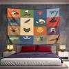 Egyptian Symbols and Deities Pattern Pattern Wall Hanging Tapestry Decorative Tapestry Home Decor for Bedroom and Living Room