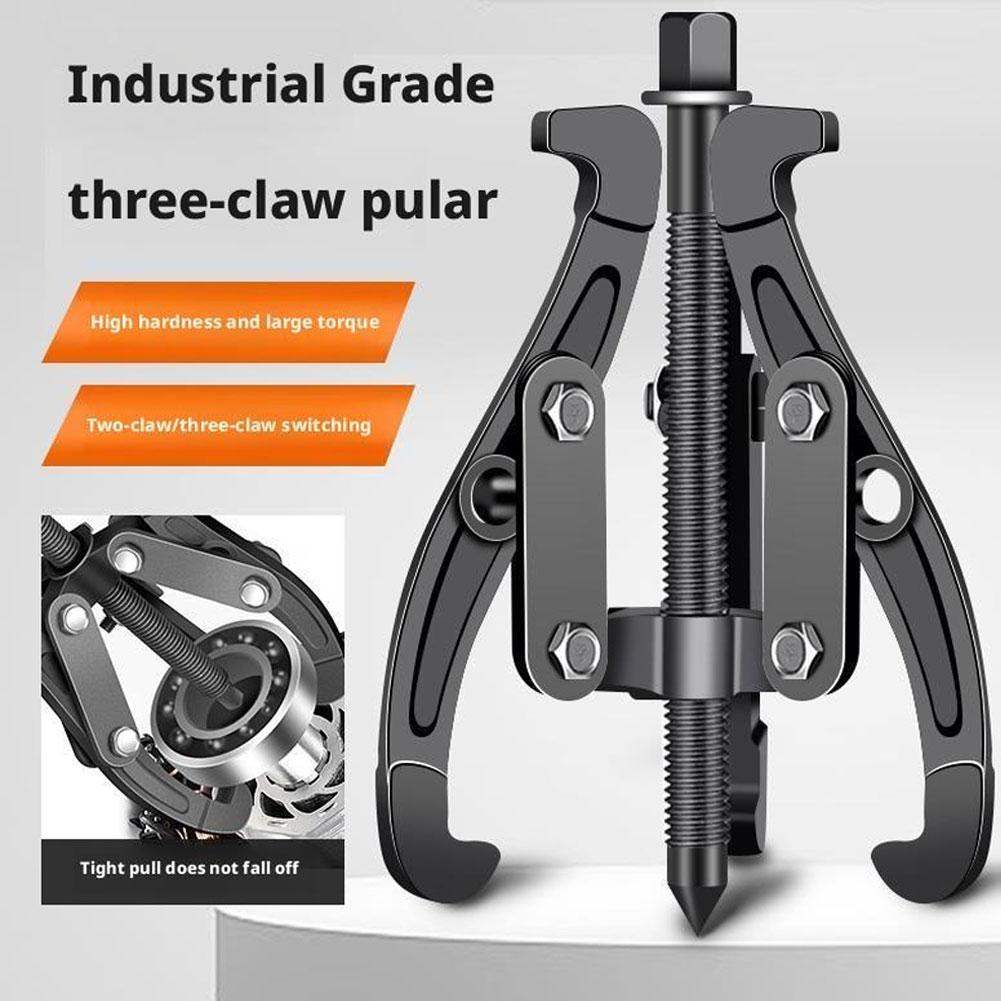 3/4/6/8 Inch 3 Jaw Adjustable Gear Puller with Reversible Jaws for Pulley Bearing Flywheel Removal Tool
