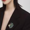 Colorful Retro Peacock Brooch Creative Animal Pin Dazzling Unique Jewelry Accessories Party Daily Decoration Gift