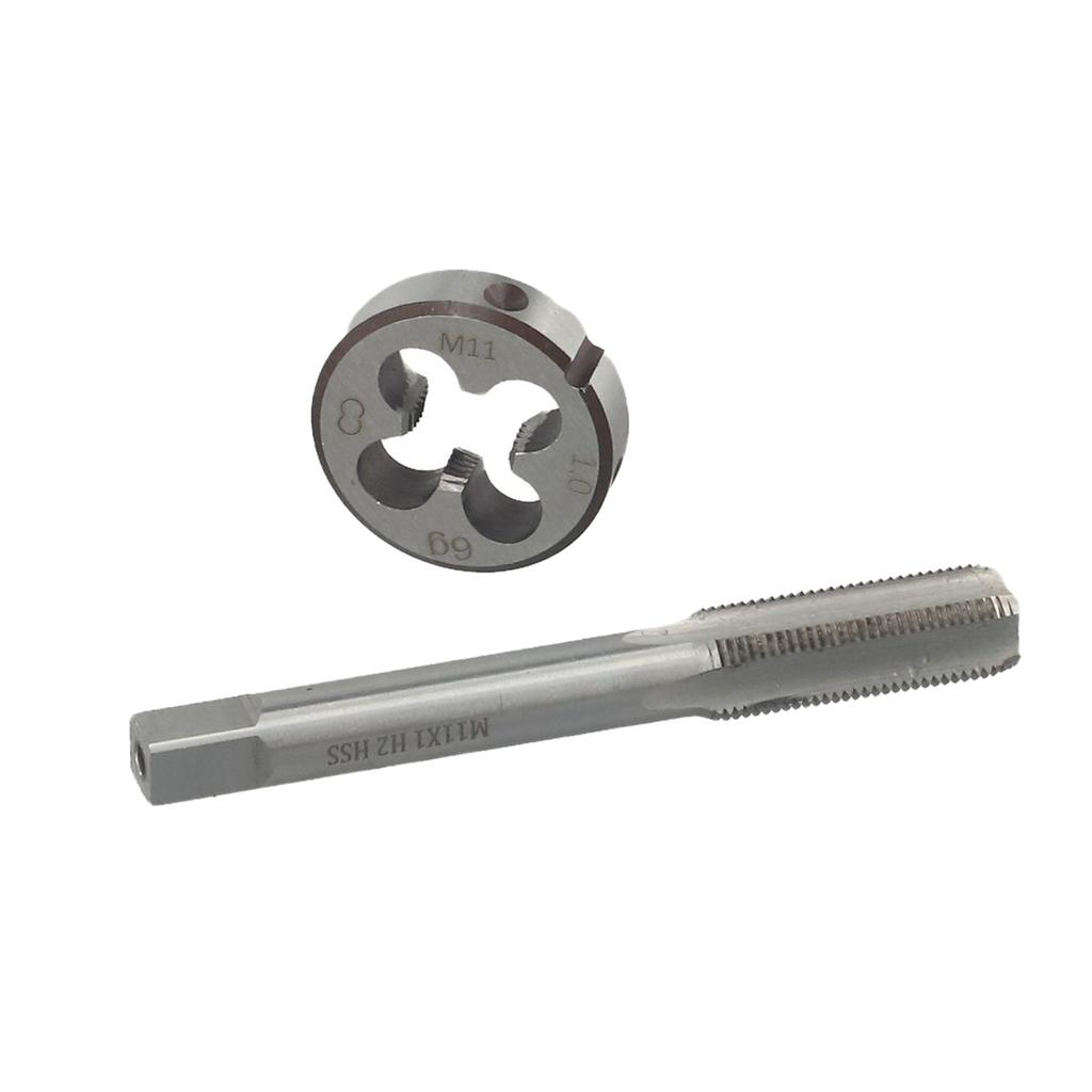 Outil taraud et filière HSS Acier rapide Kit Kits M934 Outils & Filière M11 x 1.0mm 11*1mm Taraud Métrique Nouveau 2 pièces/ensemble