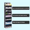 Versatile 8 Level Over Door Shoe Holder Footwear Hanger with Large Pocket Space Saving Shoe Organizer for Closet