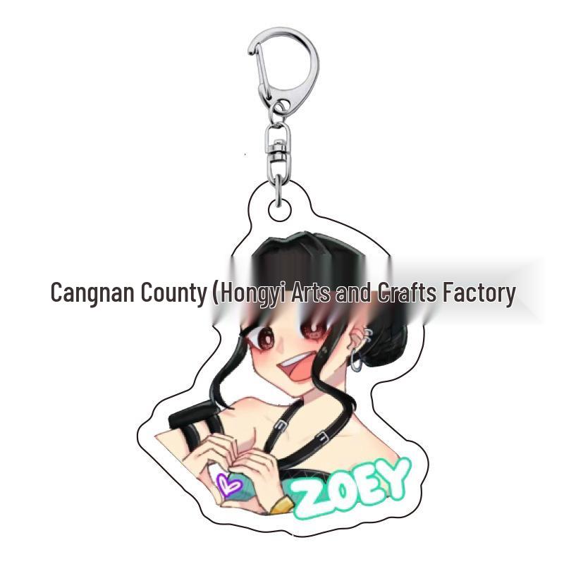Kpop Demon Hunter Girl Group Keychain: Lumi, Zoe, Mira & Qin Yu Cute Acrylic Schoolbag Pendant
